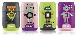 Viskelær Milan Compact Happy Bots m/Spisser Grøn - Hobby