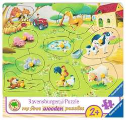 Ravensburger Knottepuslespill Bondegårdsdyr 9 biter Knottepuslespill - Ravensburger
