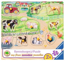Ravensburger Knottepuslespill bondegård 10 biter Knottepuslespill - Ravensburger