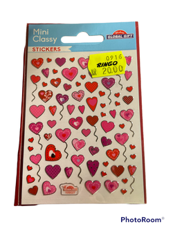Mini Classy - Rosa Hjerter Rosa Hjerter - Stickers