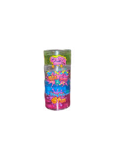 Mix slime & crunch Grøn, blå og rosa med kuler - Småvarer