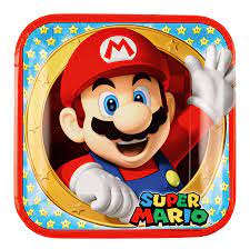 Papp-Fat Super Mario 8pk Super Mario - Bursdag/Fest