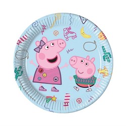 Papp-Fat Peppa Gris 8pk Peppa Gris - Bursdag/Fest