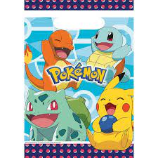 Godteposer i plastikk 8stk - Pokemon Pokemon - Bursdag/Fest