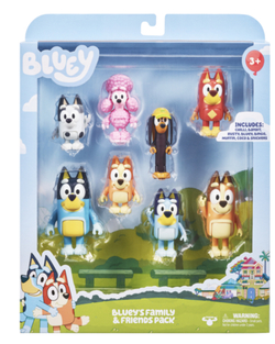 BLUEY, S3, 8 FIGURE MULTIPACK Figurpakke - Leiker