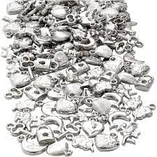 Sølv Charms i plast Sølv - Hobby