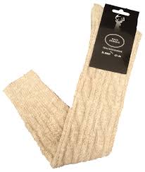 Oktoberfest Linen-Socks str 39-42 Beige - Salg