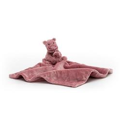 KOSEKLUT FLODHEST 34CM FUDDLEWUDDLE HIPPO SOOTHER Rosa - jellycat
