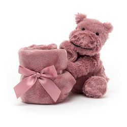 KOSEKLUT FLODHEST 34CM FUDDLEWUDDLE HIPPO SOOTHER Rosa - jellycat