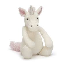 Medium Bashful Unicorn Hvit - jellycat