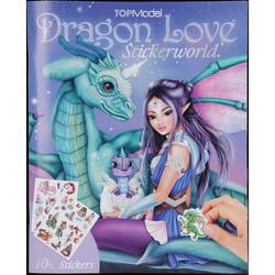 AKTIVITETSBOK STICKERSWORLD DRAGON LOVE TOPMODEL 4-11909 - Top Model