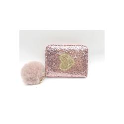 LOMMEBOK ROSA M/HJERTE TINKA WALLET Rosa Glitter - Tinka