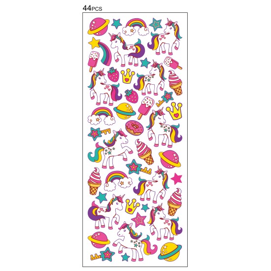 STICKERS UNICORN/REGNBUE TINKA Unicorn/regnbue - Småvarer