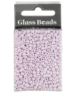 Rocaiperler soft rose, dia 3mm, str 8, hullstr 0,6-1mm - 25gram Soft rose - Hobby