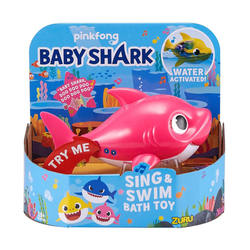 Robo Alive Junior Baby Shark   Rosa - Zuru