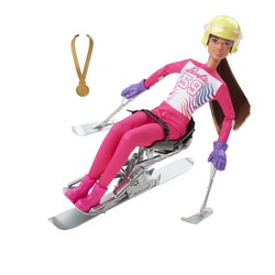 Barbie Winter Sports Para Alpine Skier Brunette Doll Alpine Skier - Barbie