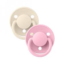 BIBS De Lux 2 PACK Ivory/Baby Pink - one size Ivory/Baby Pink - Bibs