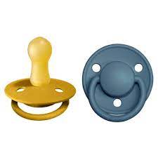 BIBS De Lux 2 PACK Mustard/Petrol Latex Size 2 Mustard/Petrol - Bibs