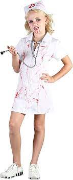 Mad Nurse Costume (Medium 120-130cm) Medium - Salg