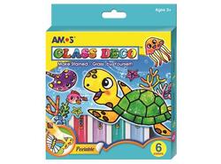 GLASSMALING 6 STK (10,5ML) Glassmaling - AMOS