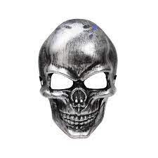 Maske - Skjelett Sølv Sølv - Halloween