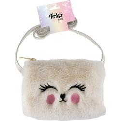 VESKE HVIT PLYSJ M/ANSIKT TINKA PRETTY PURSE Hvit plysj - Tinka