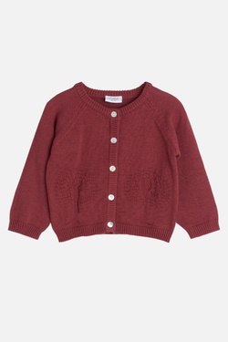 Hust & Claire Cleo Cardigan str 62/68 3878 purple fig - Salg