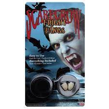 Scarecrow Fright Fangs Hvit - Salg