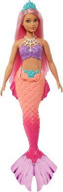 Barbie Core Mermaid Doll - Rosa hår og rosa hale Rosa - Barbie