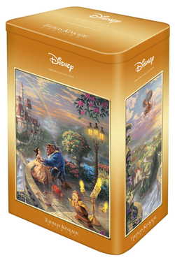 Schmidt puslespill tinbox 500 Thomas Kinkade: Disney - Beauty  and the Beast - lev uke 33 500 - Schmidt