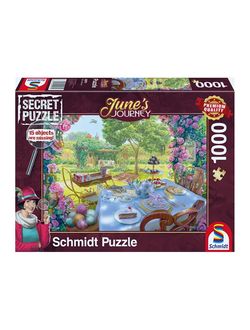 Schmidt puslespel 1000 Secret Puzzle: Tea in the garden 1000 - Schmidt
