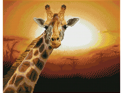 Diamond Dotz Squares DQ10 – Sunset Giraffe Sunset giraffe - Diamond Dotz