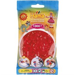 Hama Midi Beads 1000 pcs Tr red 13 207-13 - hama