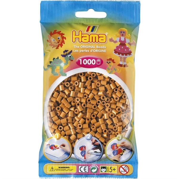 Hama Midi Beads 1000 pcs Light brown 207-21 207-21 - hama