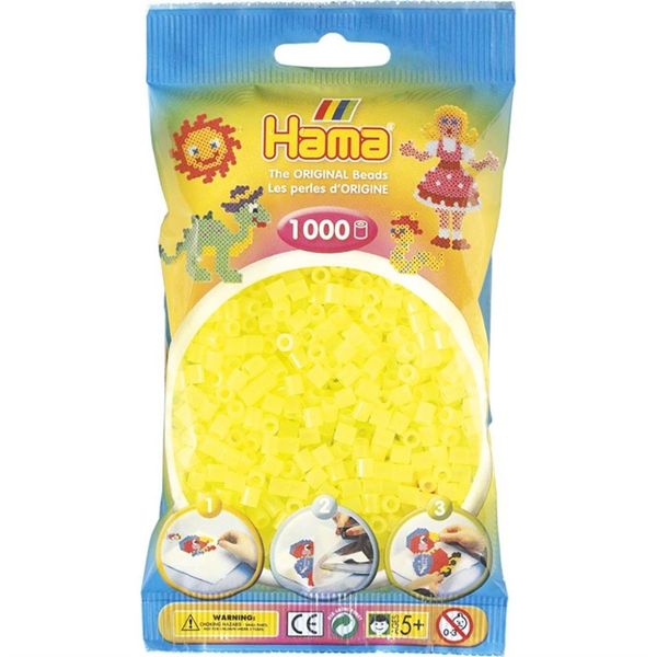 Hama Midi Beads 1000 pcs Neon yellow 207-34 207-34 - hama