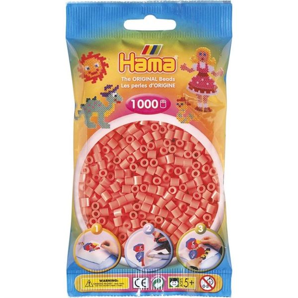 Hama Midi Beads 1000 pcs Pastel red 207-44 207-44 - hama