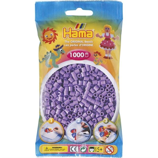 Hama Midi Beads 1000 pcs Pastel purple 207-45 207-45 - hama