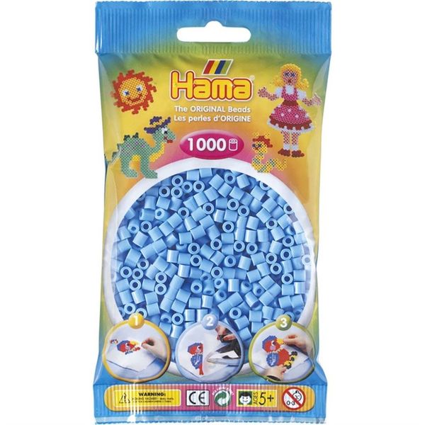 Hama Midi Beads 1000 pcs Pastel blue 207-46 207-46 - hama