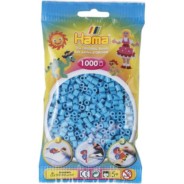 Hama Midi Beads 1000 pcs Azure 207-49 207-49 - hama