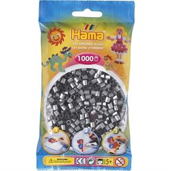 Hama Midi Beads 1000 pcs Silver 62 207-62 - hama