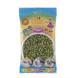Hama Midi beads 1000 pcs. Olive Green 84 207-84 - Hama Midi perleposer 1000