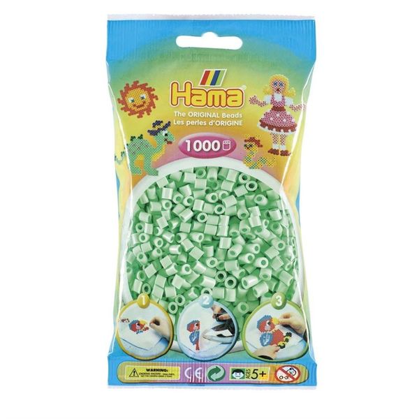 Hama Midi Beads 1000 pcs Pastel Mint 98 207-98 - hama