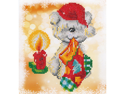 Diamond Dotz. Puppy Stocking. Runde Perler. Puppy stocking - Diamond Dotz