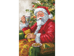 Diamond Dotz.  Santa’s Cuppa.  Runde Perler. Santa’s cuppa - Diamond Dotz