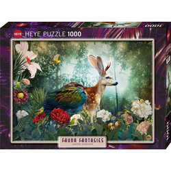 Heye puslespill Art - Fauna Fantasies - Jackalope 1000 Fantasy - Heye