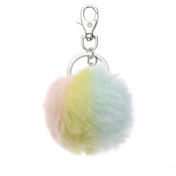NØKKELRING PLYSJ POM POM PASTELL  Pompom - Tinka