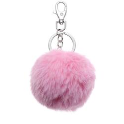 NØKKELRING PLYSJ POM POM ROSA  Pompom - Tinka
