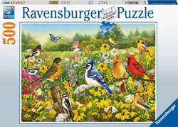 Ravensburger puslespill 500 Fugler i engen 500b - Ravensburger