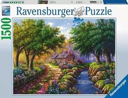 Ravensburger puslespill 1500 Hytte ved elven 1500b - Ravensburger