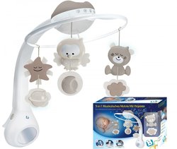 Infantino Uro: 3-I-1 Projector Musical Mobile Grå - Infantino